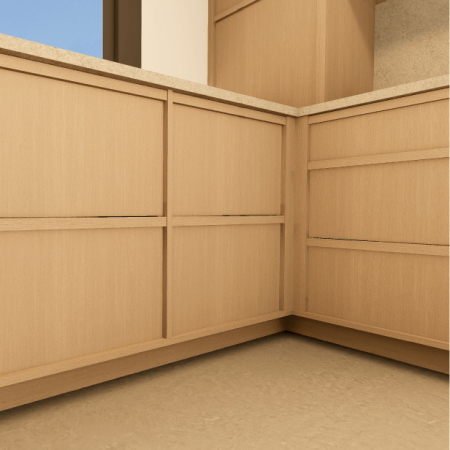 Integrated Wood Pull